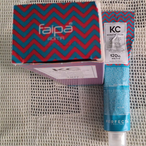 Faipa KC Keratin Color 12.00 Platino Naturale used, 30ml missing