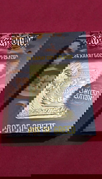 Yu-Gi-Oh! Pot of Greed - Αριθμημένη επιχρυσωμένη συλλεκτική κάρτα