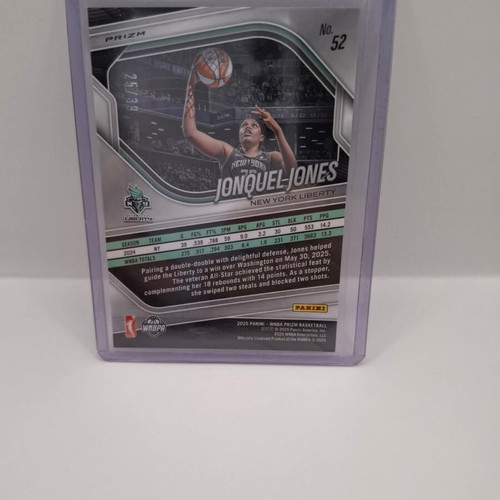 Jonquel Jones 2025 Panini Prizm WNBA Mojo card like new