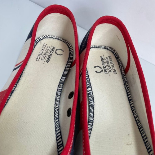 Fred Perry Southsea Deckchairs Ballerinas size 37 like new, colorful