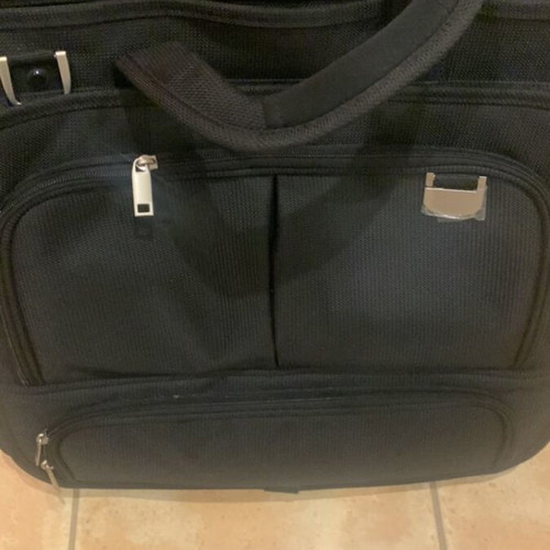 Fujitsu professional bag new with wheels and detachable strap