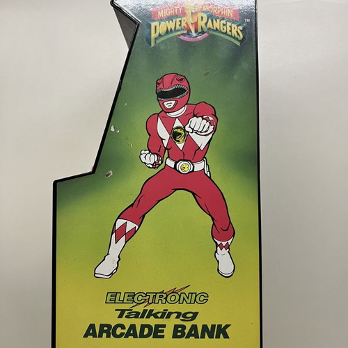 Mighty Morphin Power Rangers Electronic Talking Arcade Bank used