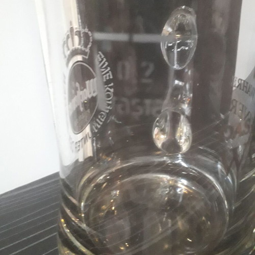 Retro Warsteiner 0.2 beer mug used with tiny defect
