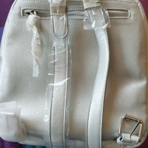 Parfois women's silver backpack new with tag