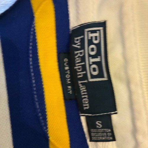 Polo T-shirt Ralph Lauren like new, white and yellow, size S