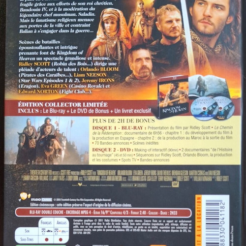 Kingdom of Heaven DigiBook Blu-ray + DVD collector's edition
