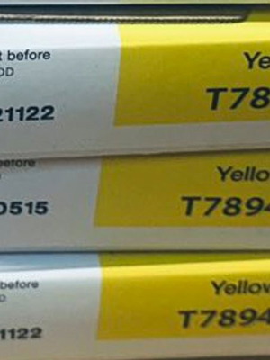 Original Epson INK T7894 Yellow XXL new, pack of 3
