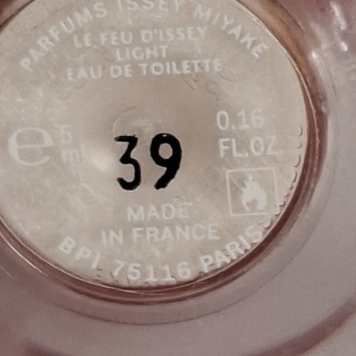 Issey Miyake Le Feu D'Issey Light Eau de Toilette 5 ml new, vintage