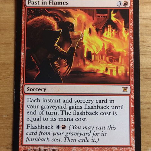 Past in Flames Magic the Gathering card like new