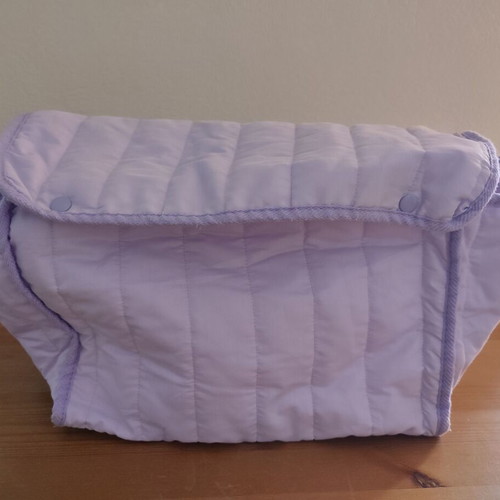 Stroller bag purple cotton like new