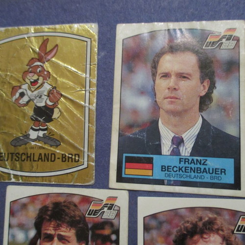 Panini 19 Euro 88 Germany team stickers used