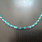 Handmade beaded bracelet with wire