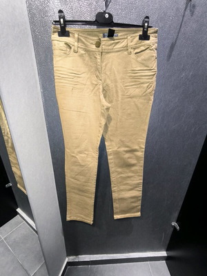 Gold denim pants Mango like new, limited edition, size 36