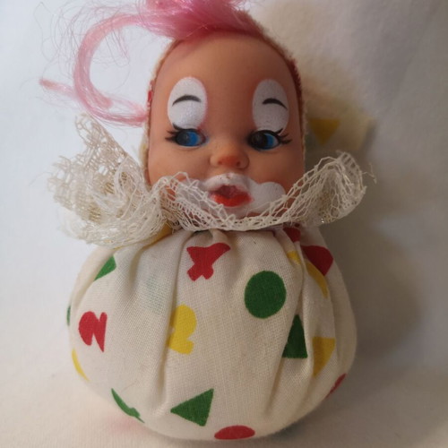 Vintage clown doll used