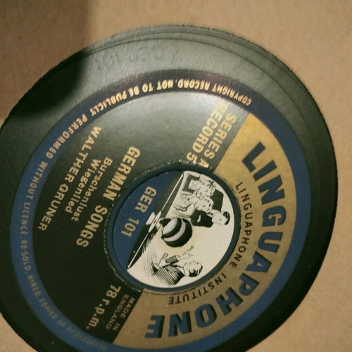 Linguaphone 78 RPM German Songs record set new