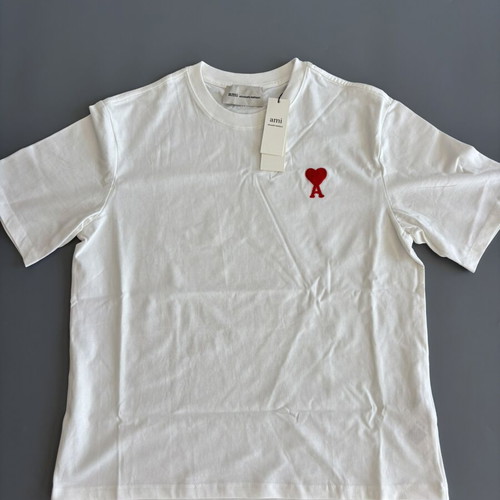 Ami white tee, size large
