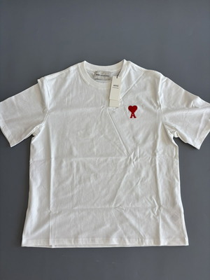 Ami white tee, size large