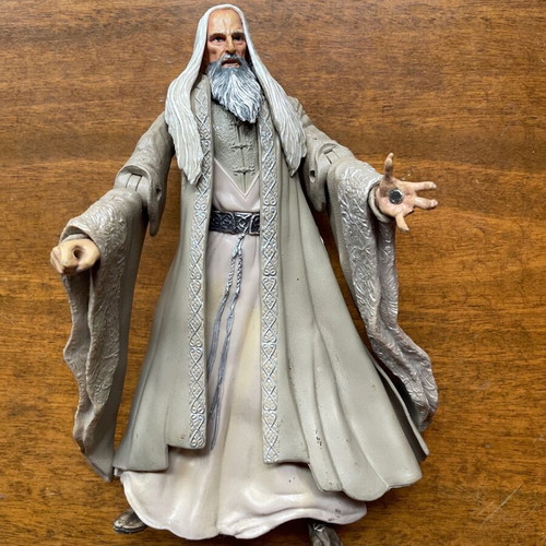 Saruman figure from The Lord of the Rings Marvel Ent 2001 used