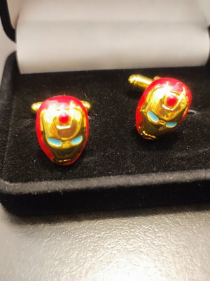 Iron Man cufflinks new superhero design