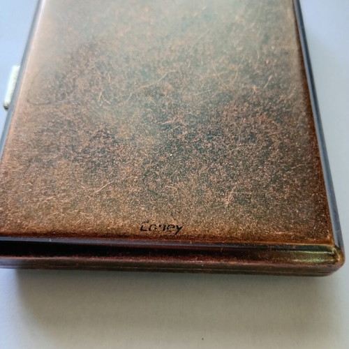 Coney Vintage German Metal Cigarette Case used