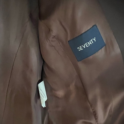 Seventy fur jacket brown size Small new
