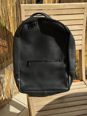 Parker Clay Leather Backpack New Black