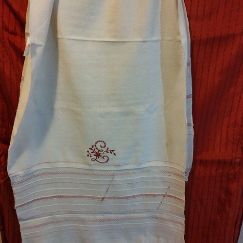 Traditional old loom towel used