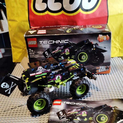 Lego stunt truck and grave digger used