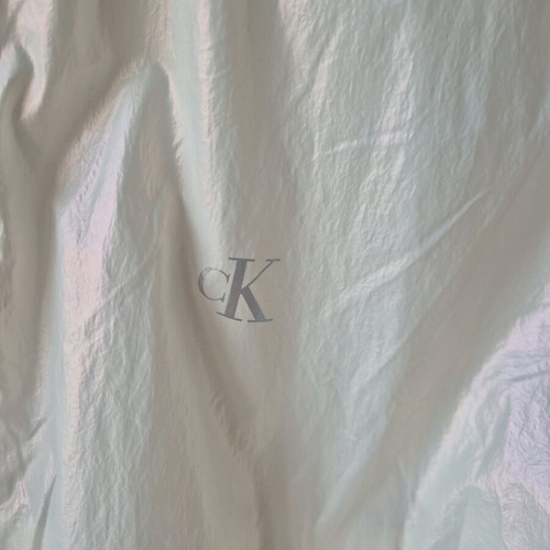 Calvin Klein windbreaker jacket like new, white, with hood