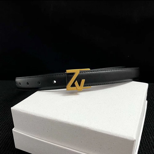 Leather belt black with buckle new 105 cm