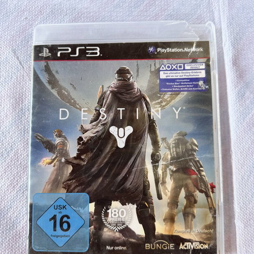 Destiny PS3 game used, action adventure fighting