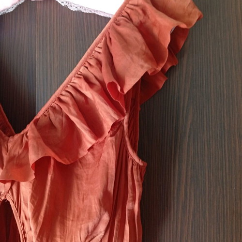 Zara women's jumpsuit like new, brown orange, size XL