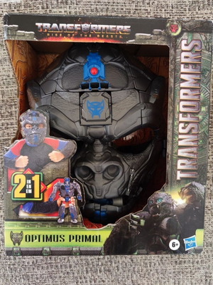 Hasbro Transformers Optimus Primal 2-in-1 mask like new