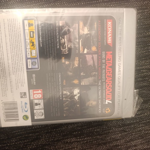 Metal Gear Solid 4 Guns of the Patriots PS3 game, sealed