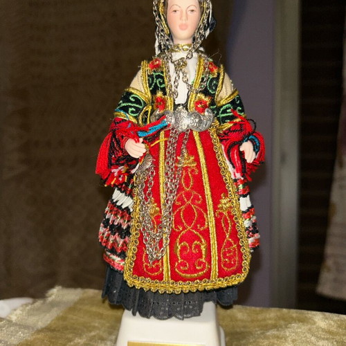 Traditional Thessalian doll with base
