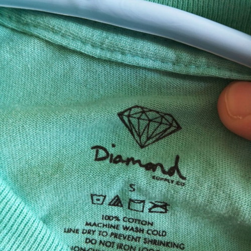 T-shirt Diamond Supply new, turquoise, size S