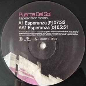 Puerta Del Sol Esperanza / In Motion vinyl record used, electronic