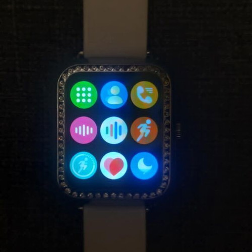 Set of 2 women's smartwatches used with chargers, waterproof and heart rate
