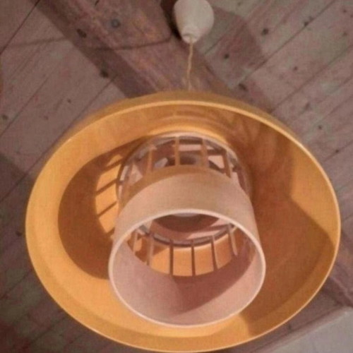 Fog & Morup yellow vintage pendant lamp