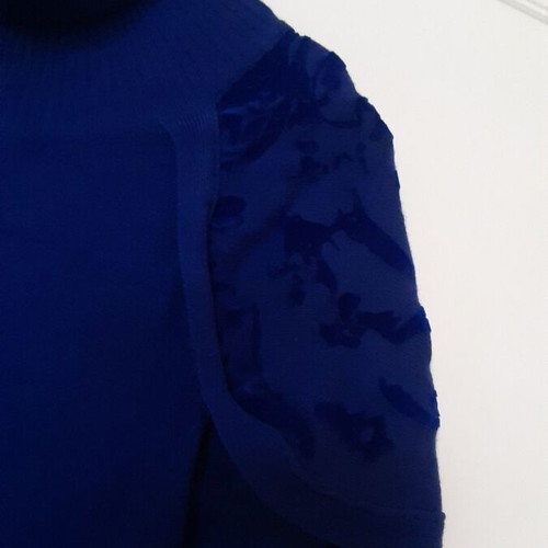 WAGGON PARIS knitted dress in blue, size M