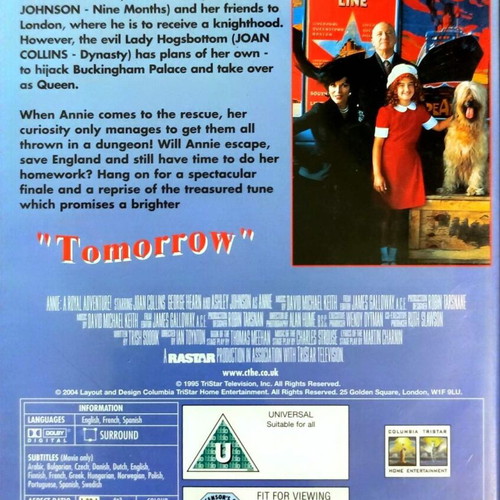 Annie 2 A Royal Adventure DVD used, comedy adventure with subtitles
