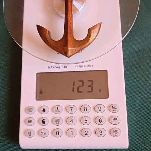 Vintage anchor bottle opener made of solid brass like new