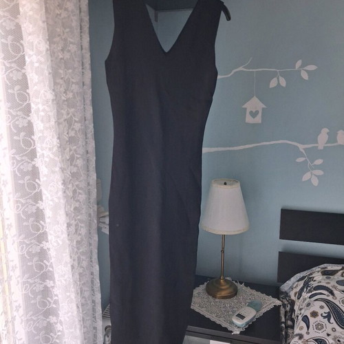 Black midi dress new, size M