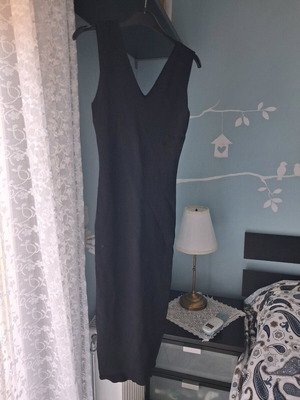 Black midi dress new, size M