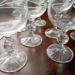 Glass and crystal glasses used
