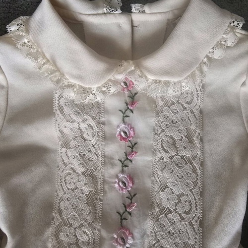 Edwardian Style Vintage Girls' Dress beige, like new