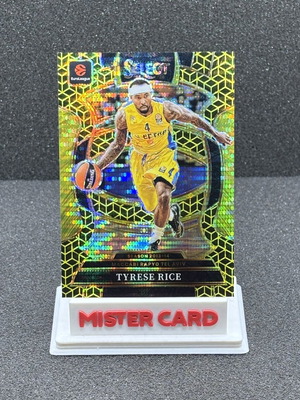 2025-26 Panini Select Euroleague Tyrese Rice Spectris Gold Concourse #39 used