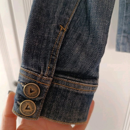 Denim jacket blue like new, size S/M
