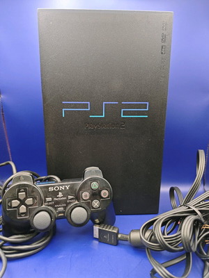 PlayStation 2 Zen Black κονσόλα με matching χειριστήριο μεταχειρισμένη