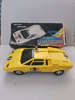 Retro Lamborghini Countach toy used with original box